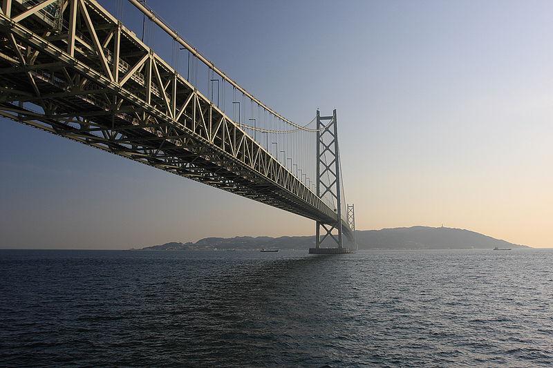 concreto autoadensável na ponte Akashi-Kaikyo